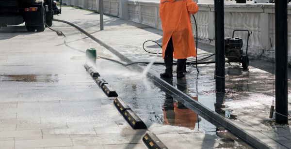 Parking Lot Pressure Washing in Rochester